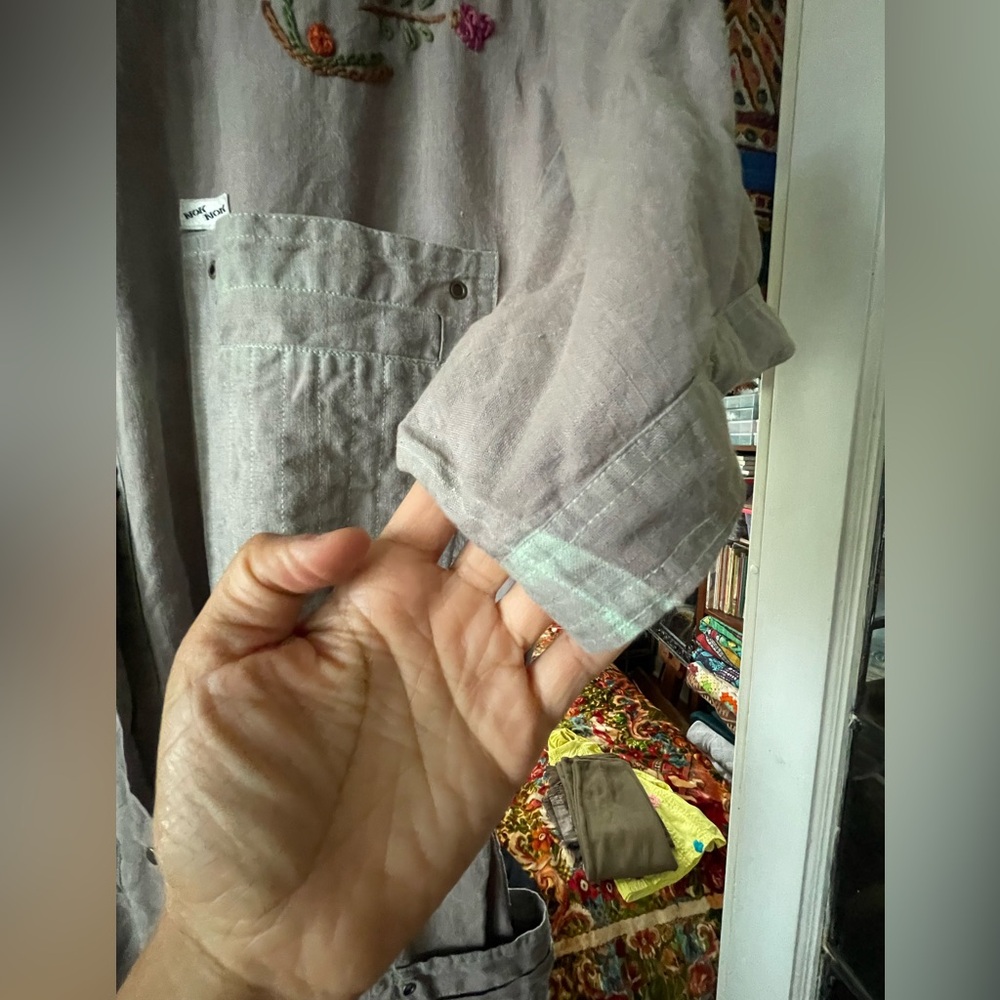 Vintage 80’s Nok Nok embroidered cotton jumpsuit utility suit - Picture 15 of 15